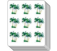 BBRGIRL Tropical Palm Tree Stickers - Multicolor, 100pcs, 1" Die-cut Vinyl Stickers for Scrapbooking, Crafting, Journaling, DIY Projects, Outdoor Use