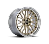 BBS LM Forged Alloy Wheel 17x7.5 ET40 4x100 Gold/Rim Diamond Cut 70mm CB