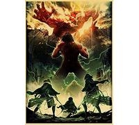 BBSJX Puzzle 1000 Pieces For Adults,Attack On Titan Puzzles 1000 Pièces Anime Puzzle, Puzzles Jigsaw Intellectual Toys, Puzzle Pour Adultes Kids Picture 50X75Cm