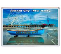 BBSM1005 Atlantic City - New Jersey - USA - Jumbo Fridge Magnet/Magnets