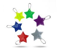 Bbtcxjs 30 Pcs Reflective Reflectors Reflective Pendants Star Safety Reflector Pendants