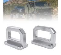 BBTEQEKN 2 Pcs Aluminum Front Tow Hooks, Heavy Duty Alloy Show Hook D-Ring Shackle,Compatible with Ram 2500 3500 2WD 2003-2018 and 4WD Truck, Replace OEM 68171791AA 52020587AB