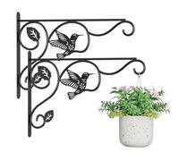 BBTFAA 2 Pack 12 Inch Hanging Plants Bracket, Aesthetic Plant Hangers Outdoor Indoor, Decorative Wall Planter Hook for Bird Feeders, Wind Chimes, Flower Pot, Lantern - Patio, Garden, Home Decor