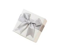 BBTISG 10 Pcs Small Jewelry Gift Box, 7x7x3.5cm Jewellery Boxes with Bows for Ring Earrings Necklace Bracelet Jewellery Packaging Box (Grey)