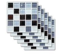 BBTISG 12 Pcs 3D Wall Panels Peel and Stick, 20 * 20cm 3D Brick Effect Wall Panels PVC Wall Foam Decor Wall Panels Self Adhesive Waterproof Brick Panels for Bedroom, Living Room, Kitchen (I)