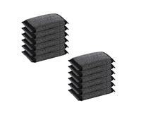 BBTISG 12 Pcs Dual-Sided Scrub Sponges, Non Scratch Scouring Pads Washing Wire Dishwashing Scrubber for Pots, Pans, Household Cleaning Pads for Pots, Pans (Black)