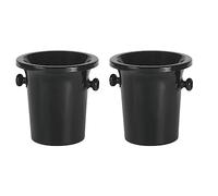 BBTISG 2 Pcs Plastic Wine Spittoon, Round Double Ears Ice Bucket Wine Tasting Accessory Ice Bucket Cooling Container for Home Bars, Pubs, Restaurants