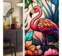 BBTISG 2 Pcs Privacy Window Film, 45 * 100cm Privacy Window Film Bathroom Removable Window Privacy Cling Static Stained Glass Stickers for Home Office Bathroom (Style 11)