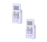 BBTISG 2 Pcs Wall Mounted Remote Control Holder, Self-adhesive Universal Remote Control Organizer for Air Conditioner, TV box, stereo, TV Remote Control (S)