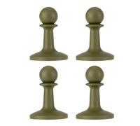 BBTISG 4 Pcs Tent Pillar Anti-Thunder Hat, Camping Poles Anti Thunder Protective Cover Antithunder Tarp Poles Tip Covers Lightning Cap for Canopy Awning (Green)