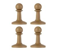 BBTISG 4 Pcs Tent Pillar Anti-Thunder Hat, Camping Poles Anti Thunder Protective Cover Antithunder Tarp Poles Tip Covers Lightning Cap for Canopy Awning (Khaki)