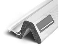 BBTISG 8m V-Shaped Weatherstrip, Soundproof Weather Stripping Seal Strip PU Foam V Shaped Door Draft Excluder Tape for The Protection of Large Gap Door Frames (Grey)