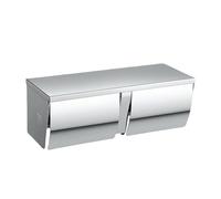 BBTISG Bathroom Double Roll Toilet Paper Holder, Stainless Steel Waterproof Toilet Tissue Box Wall Mounted Toilet Tissue Box for WC Bathroom Washroom Kitchen