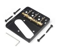 BBTISG Electric Guitar Bridge, Vintage 6 String Telecaster Bridge with Standard Saddles ABR Bridge Musical Instrument Accessories (Black)