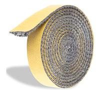 BBTISG Fireplace Tape Seal Flat Stove Rope, 18mm*3mm*2m Flat Stove Rope Self Adhesive Fiberglass Seal Stove Fire Rope for Stove, Chimney, Fireplaces, Oven Door