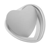 BBTISG Heart Shaped Cake Baking Mold, Aluminum Alloy Non-Stick Heart Shaped Bake Pan Deep Cake Baking Pan Cake Mould Tin with Removable Bottom for Household Christmas Birthday Wedding (6inch)