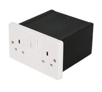 BBTISG Hidden Safe Box, Imitation Double Plug Socket Secret Wall Safe Concealed Storage Socket Box for Valuables Money