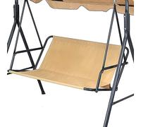 BBTISG Patio Swing Cushion Cover Replacement, Heavy Duty Waterproof Garden Swing Cover Replacement Seat Cover for 2-3 Seater Outdoor Swing Chair (Beige 115cm x 48cm x 48cm)