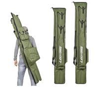 BBTISG Portable Fishing Rod Bag, Large Capacity Fishing Rod Reel Storage Fishing Bag Fishing Pole Tackle Case Storage Bag Travel Shoulder Bag for Fishing Rod, Lure, Bait, Sea Fishing Gear (1.95m)