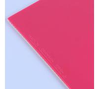 BBTISG Table Tennis Rubber Sheet, Thick: 2.1mm Professional ITTF Approved Sticky Ping Pong Racket Rubber Arc Attack for Training Competition (Pink)