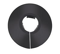 BBTO 12 Pack Black Radiator Pipe Covers Plastic Radiator Pipe Collars for 15 mm Diameter Pipes Covers Radiators Pipes Caps