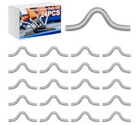 BBTO 24 PCS Safety Chain Clip 3/8 Inch Diameter Steel Weld Safety Chain Clip Connection Loops for Truck Trailer Hitch