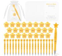 BBTO 24 Set End of Term Gifts Bulk Includes You're a Star Ballpoint Pens Inspirational Resin Star Motivational Cards with Mesh Bag Teacher to Leaver Gifts
