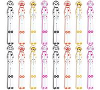 BBTO 32 Pcs Spaceman Writing Tools Spacers for Colored Handwriting Spacer Tool Wooden Kids One Finger Students School Classroom (Stylish)