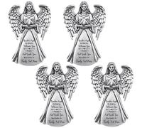 BBTO 4 Pcs Guardian Angel Sun Visor Clip Bless Travel Safely Visor Clip Car Sun for Parent, Friend, Driver