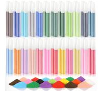 BBTO 48 Pcs Colored Sand Kit Assorted Crafts Sand Art Bottles for Kids Painting Birthday Party Favor Drawing Gift DIY Class Crafty Collection