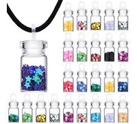 BBTO 48 Pcs Pixie Necklaces Fairy Confetti Dust Gift Bottles