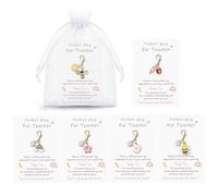 BBTO 6 Set Teacher Appreciation Gifts Set Include Thank You Keychains Cards and Organza Bags Bee Flower Keychains for Graduation End of Year Teacher Gifts