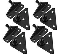 BBTO 8 Pcs 10 mm Gas Strut Bracket Mounts, Gas Spring Lift Strut Mounts Bracket Ball Stud, Gas Strut Mounts for Lift Supports Shocks Spring Prop, Black