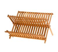 BBTradesales Dish Drainer, Bamboo, Brown, 1-Pack