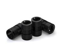 BBTUA 4 Pcs Tyre Valve Caps for GWM ORA Good Cat Funky Cat 2021-2023, Car Tire Valve Stem Caps Leak-Proof Dust Caps for Car Tyres Stem Covers,Bla-ck