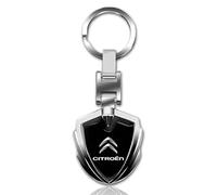 BBTUA Car Keyring for Citroen C1 C2 C3 C3-XR, Car Keychain Replacement Key Fob Accessories Key Ring for Men Women Family Present,A