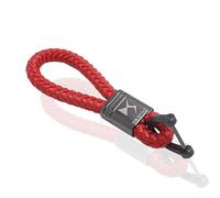 BBTUA Car Keyring for DS 3 Crossback DS7 DS4 DS3 DS Spirit, Car Keychain Replacement Key Fob Accessories Key Ring for Men Women Family Present,Red