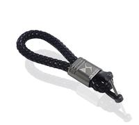 BBTUA Car Keyring for DS 3 Crossback DS7 DS4 DS3 DS Spirit, Car Keychain Replacement Key Fob Accessories Key Ring for Men Women Family Present,Bla-ck