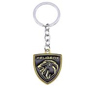 BBTUA Car Keyring for Peugeot 2008 II Active/2008 GT/2008 Active Business 2019-2024, Car Keychain Replacement Key Fob Accessories Key Ring for Men Women Family Present,E