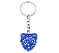 BBTUA Car Keyring for Peugeot 208 2019-2024, Car Keychain Replacement Key Fob Accessories Key Ring for Men Women Family Present,A