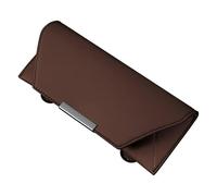 BBTUA Car Sunglasses Holder for Hyundai i40 Combi 2018-, Non-Slip Glasses Clip Sunglasses Holder and Ticket Card Clip for Most Car Glasses,Brown