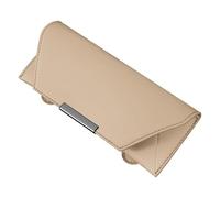 BBTUA Car Sunglasses Holder for Volvo V60 II 2018-, Non-Slip Glasses Clip Sunglasses Holder and Ticket Card Clip for Most Car Glasses,Beige