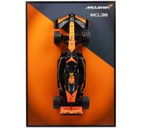Bburago 1:10 RC F1 McLaren MCL38 Norris Photo Frame Display - 1:10 Scale