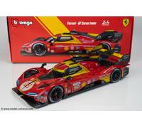 Bburago - 1:18 Ferrari 499 No.50 Winner 24h Le Mans 2024 Fuoco, Molina, Niels...