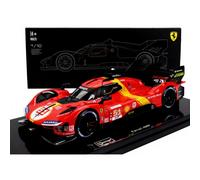 Bburago 1:18 Ferrari 499P 3.0L Turbo AF Corse #51 Winner 24h Le Mans 2023 Case