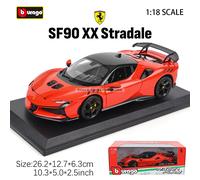Bburago 1:18 Ferrari SF90 XX Stradale 296GTB FXXK EVO SF90 SP1 MONZA racing model simulation car model alloy car toy collection 1-18 SF90 Splder