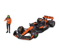 Bburago 1:24 McLaren MCL38 Miami Grand Prix 2024 Lando Norris Model Car With Fig