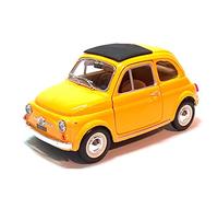 Bburago 18-22098 1:24 scale FIAT 500F Yellow cute and compact design