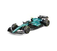 Bburago 1:43 Aston Martin AMR23 Diecast - 2023 Formula Race with Driver Helmet