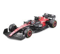 Bburago 1:43 F1 Alfa Romeo Team Stake C43 2023 Valtteri Bottas #77 with Helmet